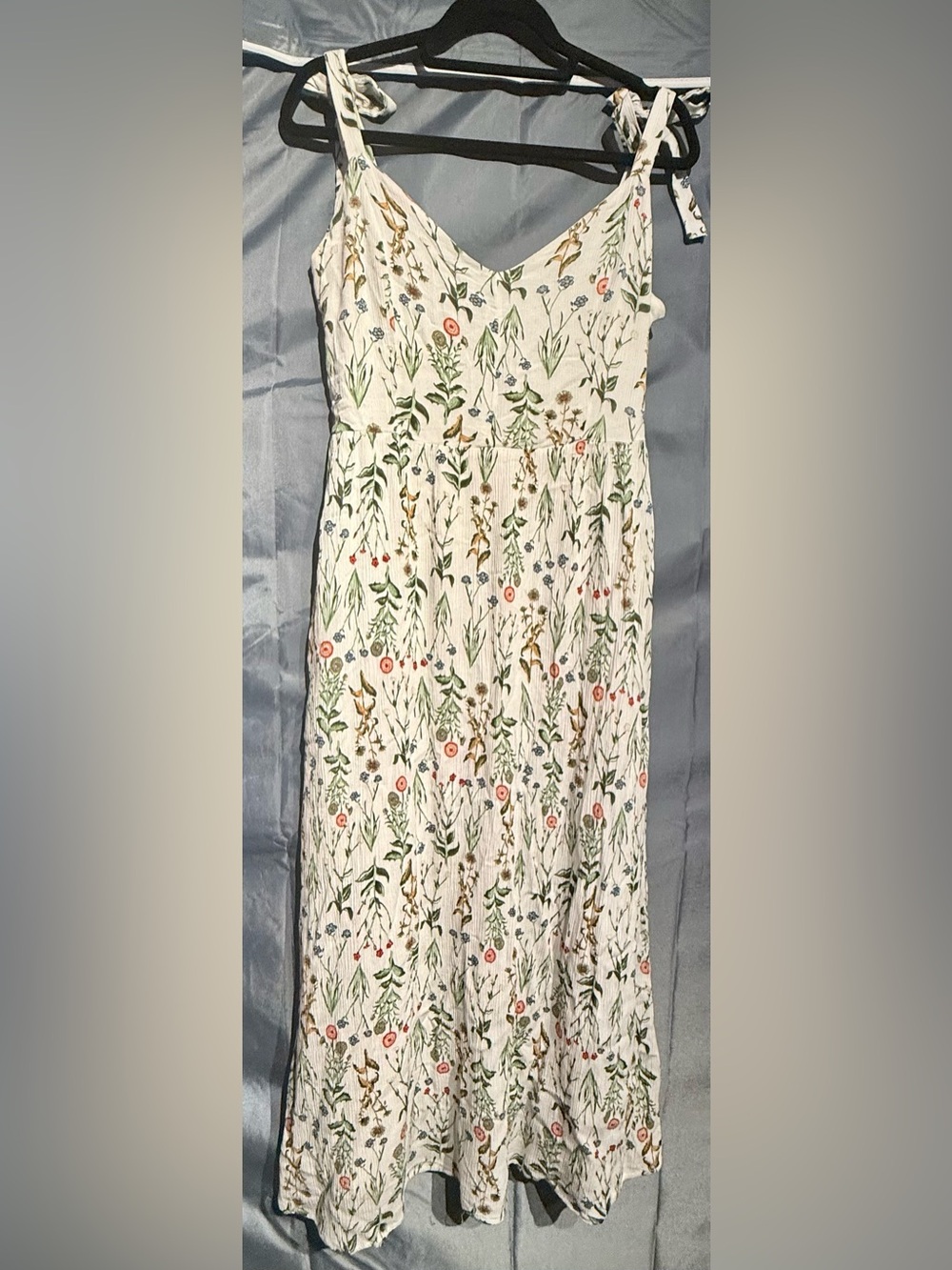 Tabitha Maxi Dress with Botanical Print size L